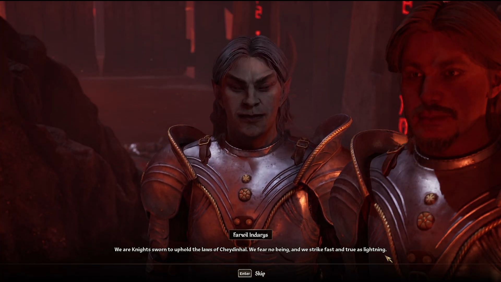 Farwil in The Wayward Knight quest (Image via Bethesda Softworks || YouTube/@WoW Quests)